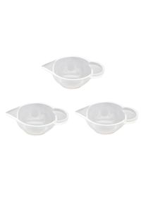 3Pcs Measuring Cup Silicone Resin Glue Tools Jewelry Making Handmade Craft DIY Accessories