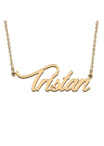 Tristan Custom Name Necklace Customized Pendant Choker Personalized Jewelry Gift for Women Girls Friend Christmas Present
