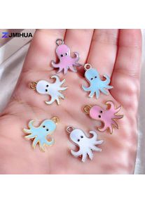 15pcs Enamel Charms Cute Octopus Pendants Charms For Jewelry Making Supplies DIY Handmade Women Earrings Bracelets Accessories