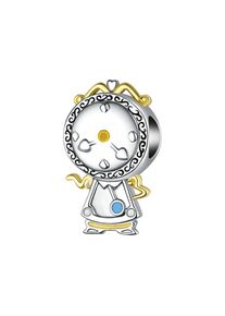 Fit Pandora Cogsworth Beauty and the Beast Charms Bracelet for Women Jewelry Accessories Disney Beads DIY Bijoux Girls Bangles
