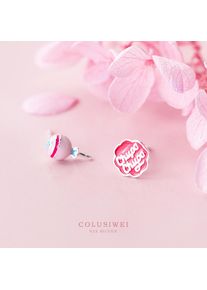 Colusiwei Authentic 925 Sterling Silver Cute Lollipop Stud Earrings for Women Simple Candy Fashion Earrings Jewelry Kids Gifts