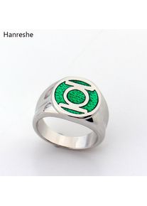 Dc Comics Super Hero Ring Green Lantern Rings For Movie Trendy Jewelry Men And Women Wholesale Enamel Power Ring Men Gift