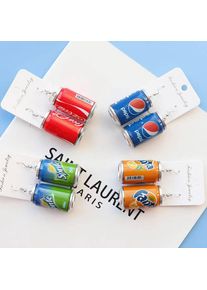 New Style Cute Simulation Coke Bottle Handmade Earrings Womens Jewelry Gift Hiphop Creative Dangle Earring