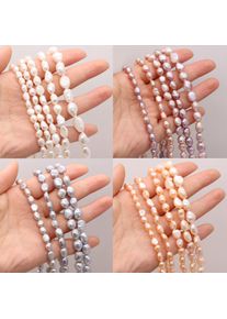 Real Natural Freshwater 100%Pearl Beads Grey Black White Fine Irregular Pearls For Jewelry Making DIY Bracelet Necklace Earrings