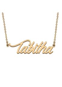 Tabitha Custom Name Necklace Customized Pendant Choker Personalized Jewelry Gift for Women Girls Friend Christmas Present