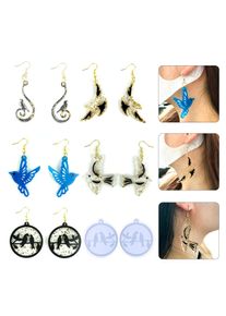 Hummingbird Earrings Epoxy Resin Mold DIY Crystal Flying Bird Earrings Decorative Silicone Mold