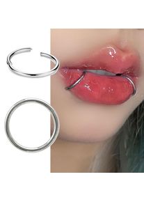 1PC Septum Piercing Surgical Steel Clicker Hinged Segment Ring Goth Nose Hoop Earrings Lip Ear Cartilage Helix Piercings