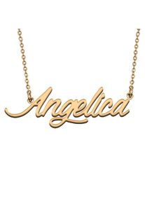 Angelica Custom Name Necklace Customized Pendant Choker Personalized Jewelry Gift for Women Girls Friend Christmas Present