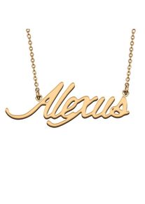 Alexus Custom Name Necklace Customized Pendant Choker Personalized Jewelry Gift for Women Girls Friend Christmas Present
