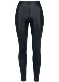 Ocultica Gefütterte Wetlook-Leggings Leggings schwarz