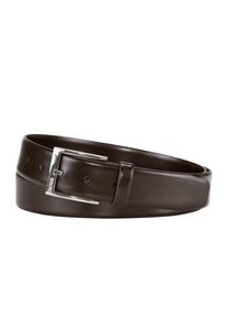 Plus size : BOSS, Smooth leather belt in a Brown
