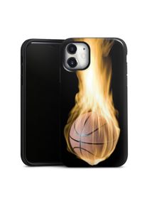 DeinDesign iPhone 11 coque renforcée brillant Fire Sports Basketball Coque renforcée