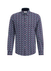 WE Fashion Camisa em azul, mistura de cores Tamanho S