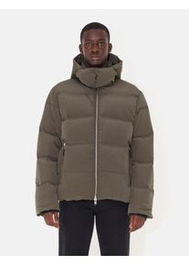Wood Wood Ventus Tech Stripe Down Jacket - Dark Army Green