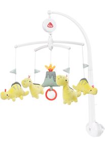 babyFEHN Fehn Mobile »Musik-Mobile Happy Dino«, Mit Bett-Befestigung bunt, Aufzieh-Mobile mit Spieluhr-Melodie „Brahms Wiegenlied“ und Figuren