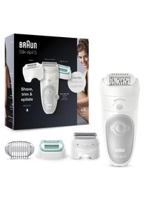 Braun Epilierer »Silk-Épil 5 5-625«, Wet&Dry, Micro-Grip-Pinzetten-Technologie grau, Sanft: ideal geeignet für Epilations-Einsteigerinnen