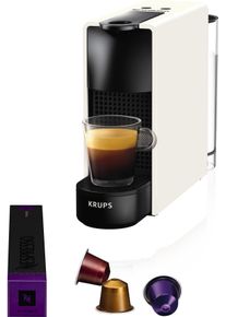 Nespresso Kapselmaschine »xn1101 Essenza Mini Von Krups«, Wassertank: 0,6 L, Inkl. Willkommenspaket Mit 14 Kapseln weiß, Ultrakompaktes Design:...
