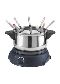 SILVA HOMELINE Elektro-Fondue »Pk-F 100« silberfarben, Fonduetopf aus Edelstahl