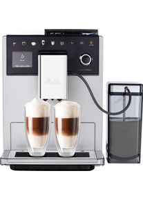 Melitta Kaffeevollautomat »Ci Touch® Latte Select F 630-201«, 12 Kaffeekreationen & 6 Benutzerprofile, Flüsterleises Mahlwerk silberfarben,...