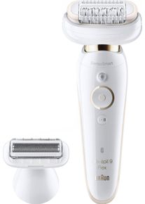 Braun Epilierer »Silk-Épil 9 Flex 9-006«, Kabellose Wet & Dry-Epilation, Breiter Kopf Mit 40 Pinzetten goldfarben, Langanhaltend: Sichere...