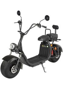 Santa Tina E-Motorroller »como²« schwarz, Trendstarker E-Roller mit 1500 Watt Heck-Radnabenmotor