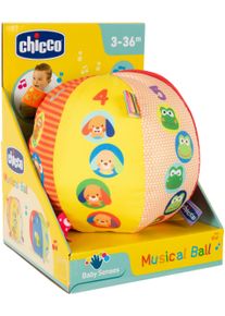 Chicco Greifling »Musikball«, Mit Soundeffekten bunt, Weicher Musikball aus verschiedenen Stoffen,