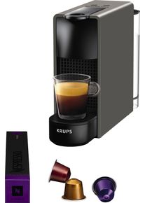 Nespresso Kapselmaschine »xn110b Essenza Mini Von Krups«, Wassertank: 0,6 L, Inkl. Willkommenspaket Mit 14 Kapseln grau, Individuelle...