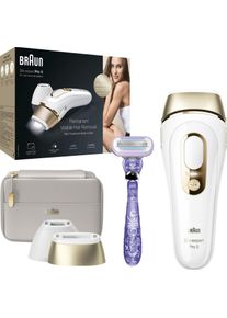 Braun Ipl-Haarentferner »Silk-Expert Pro 5 pl5157 Ipl«, 400.000 Lichtimpulse, Skin Pro 2.0 Sensor goldfarben, Bis zu 6 Monate seidig glatte Haut...