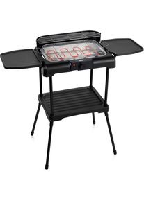 Princess Standgrill »112250«, 2200 W, Mit Seitentischen, schwarz, Ein kompakter und praktischer Elektrogrill, der mobil und dennoch sehr stabil ist