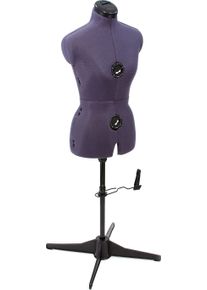 Clarie Schneiderbüste »Tailormaid Größe B«, Purple lila, Individuell einstellbar an Hals, Brust, Taille, Hüfte