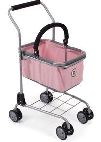 Bayer Chic 2000 chic2000 Spiel-Einkaufswagen » Einkaufswagen, Grau-« rosa, Kindereinkaufswagen mit abnehmbarem Einkaufskorb