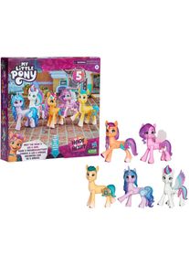 Hasbro Spielfigur »My Little Pony Meet The Mane 5«, (Set), Mit Schönheitsflecken Zum Anstecken bunt, Spielfiguren-Set »My little Pony Meet the...