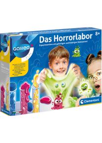Clementoni® Experimentierkasten »Galileo, Das Horrorlabor«, Made In Europe blau, Bauset »Das Horrorlabor«