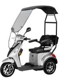 Aktivimo Elektromobil »3-Rad Bologna Mit Wind-Und Wetterschutz 25 Km/H«, 1000 W, 25 Km/H, (Mit Topcase) silberfarben, E-Mobil mit 1.000 Watt...