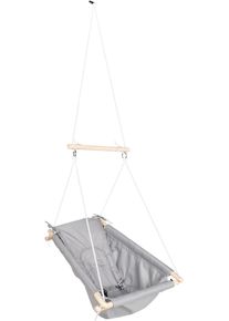 Roba® Hängematte »Hängesitz, Taupe«, Mitwachsende Babyschaukel Mit Bauchgurt & Polster grau, Baby- & Kinderschaukel »Hängesitz« - verstellbar von...