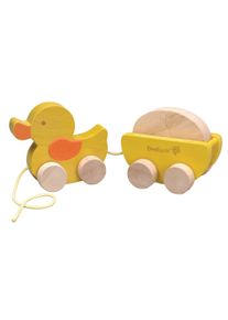 EVEREARTH® Nachziehtier, (Set), Fsc® - Holz Aus Gewissenhaft Bewirtschafteten Wäldern gelb, Nachzieh-Spielzeug