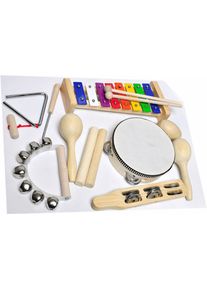 Clifton Percussion-Set »9 TeiligesPercussion Set Mit Cd«, (Set, 9 Tlg.) bunt, Schlaginstrument-Set für Kinder, 9 teilig