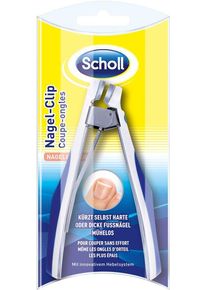 Scholl Nagelknipser » Nagel-Clip« silberfarben, Kürzt selbst harte und dicke Fußnägel