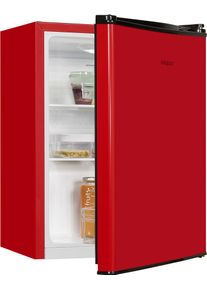 Exquisit Kühlschrank »kb60-V-090e«, kb60-V-090e 62 Cm Hoch, 45 Cm Breit rot, Nutzinhalt: 52 Liter