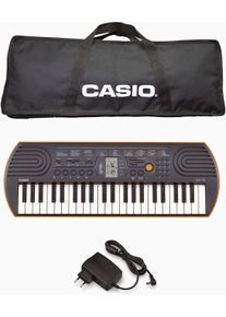 Casio Keyboard »Mini-Keyboard Sa-76«, (Set, Inkl. Netzteil Und Tasche) bunt, Mit 44 Minitasten