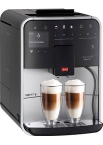 Melitta Kaffeevollautomat »Barista T Smart® f831-101«, 4 Benutzerprofile&18 Kaffeerezepte, Nach Italienischem Originalrezept silberfarben,...