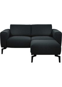 Sensoo 2-Sitzer »cosy1«, (Spar-Set, 2 St., Bestehend Aus 2-Sitzer Und Hocker), Verstellbare Sitzhärte, Sitzposition, Sitzhöhe schwarz, Größe B/H/T:...