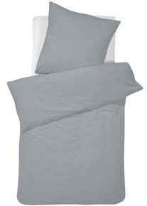 Damai Bettwäsche »Pure Uni«, (2 Tlg.), In Großer Farbauswahl grau B/L: 135 cm x 200 cm (1 St.) Renforcé, Unifarbene Bettwäsche
