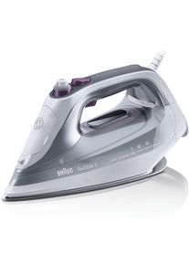Braun Dampfbügeleisen »Texstyle 9 Si 9187 Ewh«, 2800 W, Mit Freeglide 3d Bügelsohle, 2800 Watt, weiß, FreeGlide 3D EloxalPlus Bügelsohle gleitet...