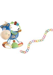 Playgro wagenkette »Set Klipp Klapp, Pferd«, Mit Plüsch-Rassel bunt, «Set Klipp Klapp, Pferd« Kinderwagenkette mit Plüsch-Rassel