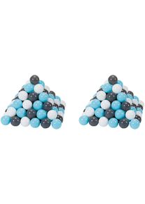 KNORRTOYS® Bällebad-Bälle »200 Stück, Creme/Grey/Lightblue, Ø Ca. 7 Cm«, (200) blau, Set mit 200 bunten Bällen in 3 Farben »creme/grey/lightblue«