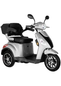 Aktivimo Elektromobil »Dreirad-E-Mobil "Bologna" - 25 Km/H«, 1000 W, 25 Km/H, (Mit Topcase) silberfarben, E-Mobil mit 1.000 Watt Direktantrieb an...