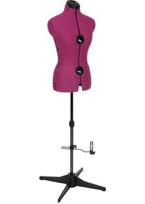 Clarie Schneiderbüste »Tailormaid S Fuchsia«, Größe S lila, Individuell einstellbar an Hals, Brust, Taille, Hüfte
