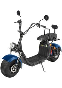 Santa Tina E-Motorroller »como²« blau, Trendstarker E-Roller mit 1500 Watt Heck-Radnabenmotor