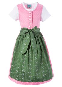 Turi Landhaus Dirndl Mit Traditionellen Muster rosa, Größe 116 - N-Gr, Vorne zum Knöpfen